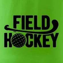 Field hockey loptička a nápis