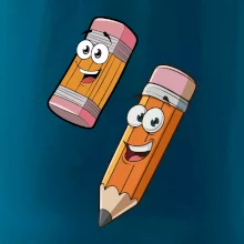 Parové tričko - Ceruzka a guma