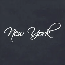 New York nápis písacím New York nápis písacím