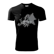 Mapa Európy - srdce v Ukrajine