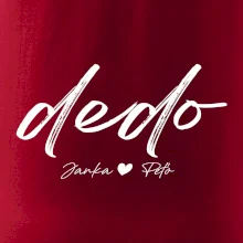 Dedo - tričko menami detí písacie písmo