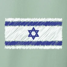 Vlajka Izrael kreslená