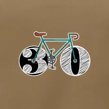 Narodeniny 30 rokov na bicykli