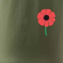 Vlčí mak ikonka na prsníku
