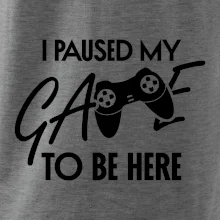 I paused my game to be here