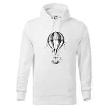 Teplovzdušný balón kreslený