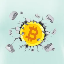 Bitcoin v tričku Bitcoin v tričku