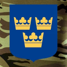 Švédsky znak tri korunky na prsník Švédsky znak tri korunky na prsník