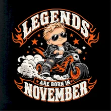 Legendy se rodí v listopadu malý motorkář na odrážedle
