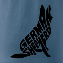 Nemecký ovčiak sediaci napis Nemecký ovčiak sediaci napis