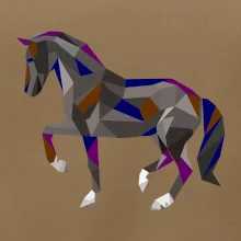 Kôň geometria farebný