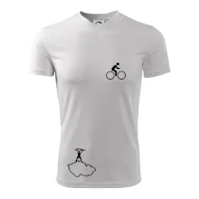 Mapa ČR + kolo na prsu Mapa ČR + kolo na prsu