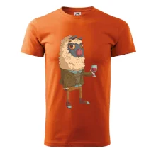 Alpaka s vínom muž