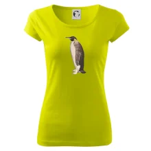 Tučniak kreslený vodovými farbami