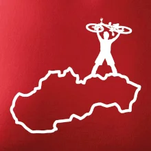 Mapa Slovenska - cyklista