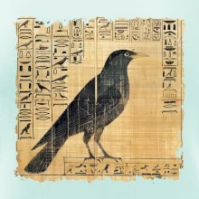 Egyptské hieroglyfy vták Egyptské hieroglyfy vták