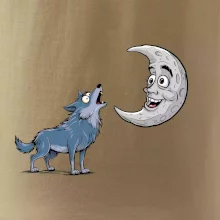 Parové tričko - Vlk a mesiac