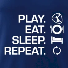 Play Eat Sleep Repeat hádzaná Play Eat Sleep Repeat hádzaná