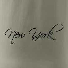 New York nápis písacím