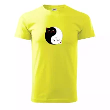 Mačky jin jang farebné