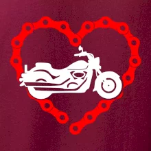 Moto srdce reťaz - chopper