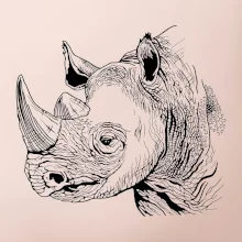 Nosorožec čiernobiely (Pecka design)