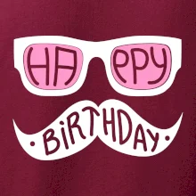 Mustache narozeniny - okuliare