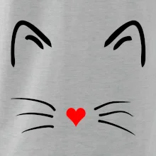 Mačka - srdce namiesto nosa