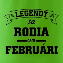 Legendy sa rodia vo februári