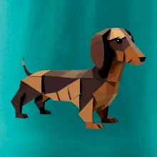 Jazvečík - zlepený z papiera