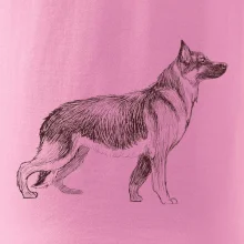 Nemecký ovčiak - kreslený skica  