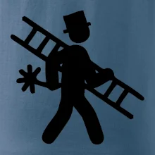 Kominík logo + nápis na zádech