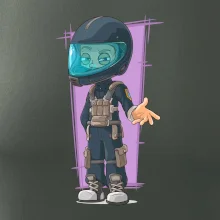 Vesmírny vojak fialový