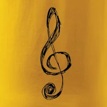 Husľový kľúč kreslený