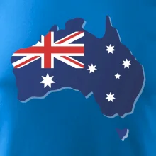 Austrália - vlajka mapa