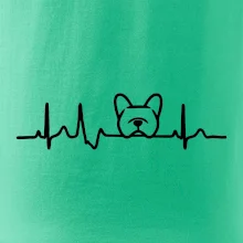 EKG Francúzsky buldoček hlava