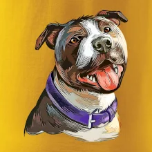 Americký stafordšírsky teriér kreslený