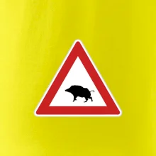 Dopravná značka - Pozor diviak