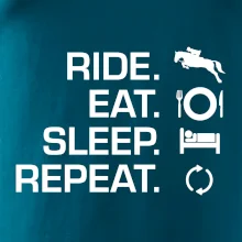 Ride Eat Sleep Repeat Kôň