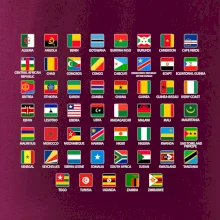 Vlajky štátov - Afrika