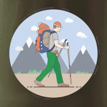 Farebný párový motív na hory