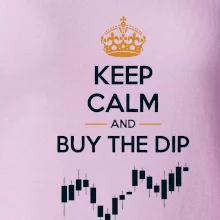 Keep Calm and Buy the Dip - koruna a graf