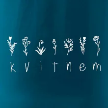 Kvitnem - Nápis s kvetinami