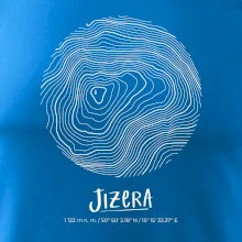 Jizera - vrstevnice v kruhu