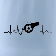 EKG futbal rozhodca a píšťalka