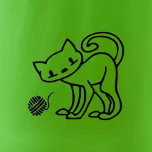 Mačka - Klbko - prsia