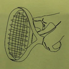 Tenisová raketa jedným ťahom