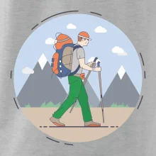 Farebný párový motív na hory