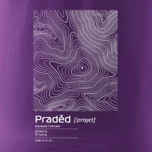 Praděd - vrstevnice v obdĺžniku