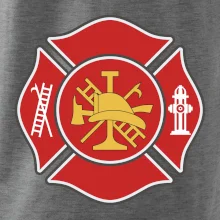 Fire department logo červené